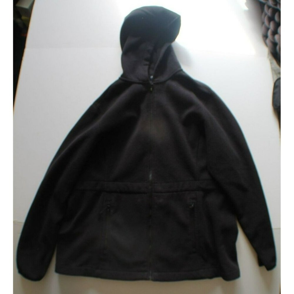 Lands'‎ End Women's Size 14-16 Black Fleece Hoodie